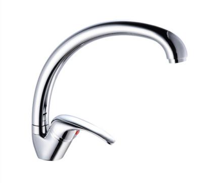 China Factory Product Single Handle Kitchen Sink Mixer Tap Zinc Material Single Faucet Kitchen Faucet for sale