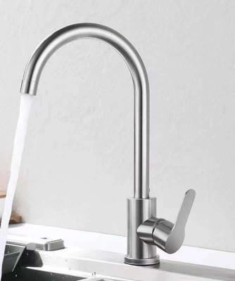 China The cheapest price 2021 Chinese-made faucet cold and hot stainless steel faucets kitchen faucet metered single handle faucet for sale