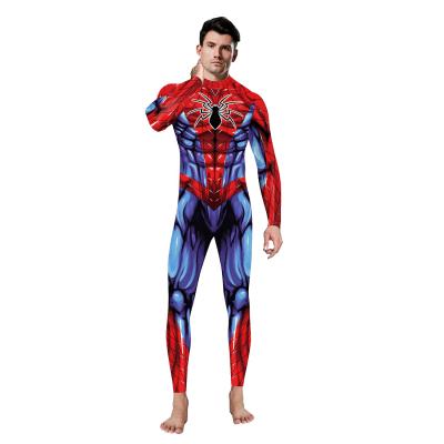 China Cosplay Cartoon Costume 2022 New Best Selling Superhero Cosplay Costume TV&Movie Digital Printing Heat Transfer Men's Long Sleeve Spider-Man Overalls for sale