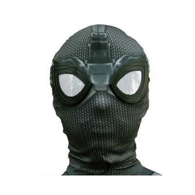 China Cosplay Props New Style Superhero Black Zentai Suit For Halloween TV&Movie Cosplay Black Spider-Man Costume With Face Mask For Kids&Adults for sale