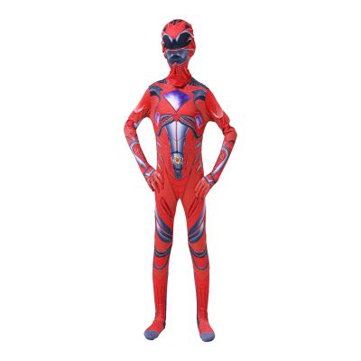 China Mystical Beast Superhero Force Superhero Halloween Carnival Party Cosplay Power Ranger Costume Boys Five Kids Children Adults Cosplay Cartoon Costume for sale