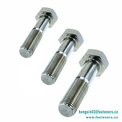 China Stainless Steel Hexagon Head Bolts M22 Bolt And Nuts Grade 5.8 DIN 933 (Full Thread) for sale