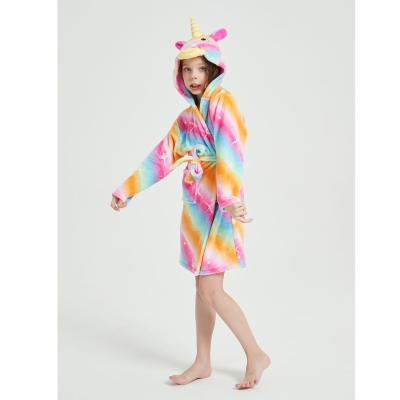 China New Breathable Cartoon Animal Bathrobe Cute Flannel Children Pajamas Pajamas for sale