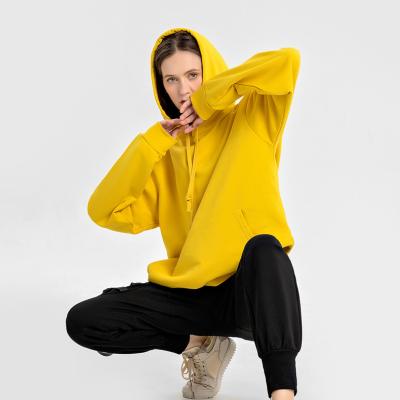 China European and American style ladies sweatshirt solid color hoodie oversized QUICK DRY casual tops for sale