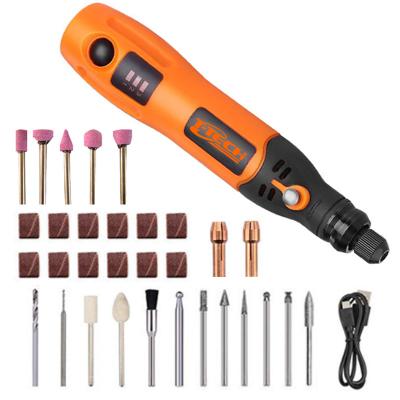 China Li-ion Battery Mini Drinder Pen 3.7V Cordless Rotary Tool Kit Dremel Accessories for sale