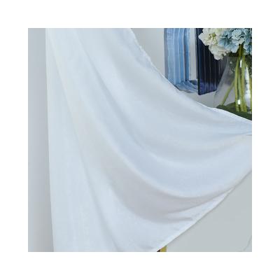 China Darken and Room Light Blocking Single Soft White Sheer Curtain Voile Fabric Decorative Window Curtains for Living Room Bedroom for sale