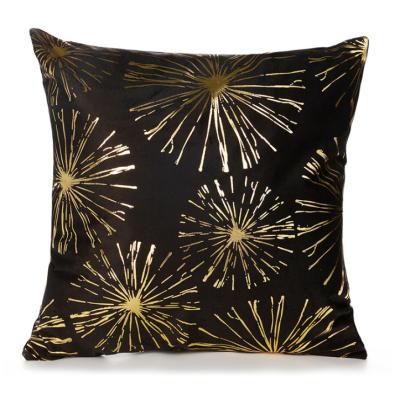 China PORTABLE Custom Made European Luxury Gold Classic Print Pillowcase Cushion Cover For Bedroom for sale