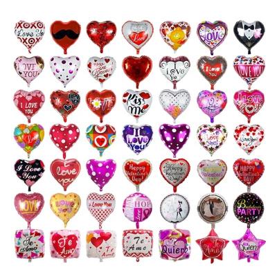 China Wholesale Recycled Spanish Wedding Decoration 18 Inch Heart I Love You From Te Amo Helium Foil Balloons Globos Valentine's Day Balloons for sale