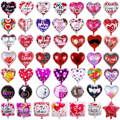 China Gift Toy 18inch Heart Shape Te Amo Helium Foil Balloons I Love You Wholesale Mother's Day Balloons Party Wedding Decoration for sale