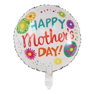 China Hot Selling Party Decoration Heart 18inch Round Shape Happy Mom Balloon Globos Te Quiero Foil Helium Mylar Mother's Day Balloon Party Decor for sale