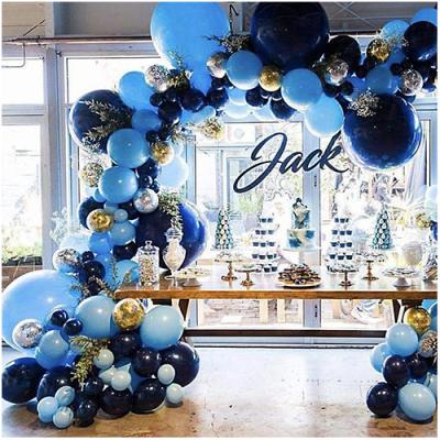 China Royal Blue Latex Balloons 125 Packs 18 in 12 in 5 in, Blue Balloon Garland Arch Kit Confetti Balloons for Baby Shower, Wedding for sale