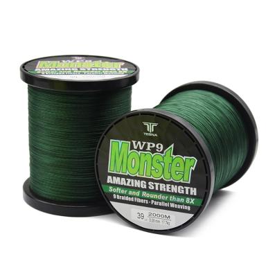 China Braided Wire/High Wire 9 Performance Cost 2000m Polyethylene Braided Fishing Line Wholesale Carp Fishing Tackle for sale