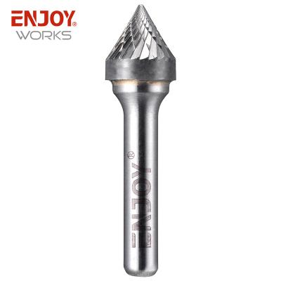 China New Tungsten YG8 Material Rotary Carbide Standard Shank Double Cut Carbide Rotary File Burrs for sale