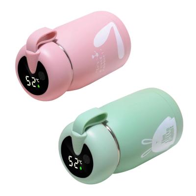 China PORTABLE Cute 320ml Thermos Bottle Smart Temperature Display Stainless Steel Water Bottle Vacuum Flask Car Office Thermos Cup Mug for sale