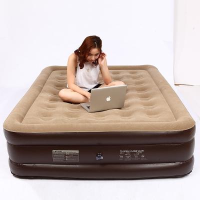 China Modern Inflatable Pillow Rest Classic Air Mattress With Built-in Pillow Tent Camping Air Mattress Bed for sale