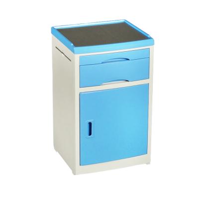 China cheap ABS Steel-plastic mobile cabinet bedside plastic medical bedside locker table for hospital for sale