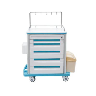 China Good Quality Steel-Plastic ABS Bedside Plastic Medical Cabinet With Drawer for sale