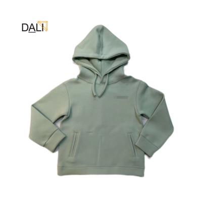 China Relax & good quality comfortable embroidery logo oversized customize ladies kids yoga knitted outdoor hoodie for sale