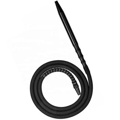 China Matte Black Silicone Hookah Hoses Silicone Shisha Hose Hookah Hose Set In Stock for sale