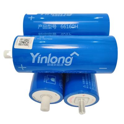 China Brand New Yinlong Cylindrical LTO 40Ah 45Ah 66160H 66160K Solar Power Storage Systems Battery For 12V 24V48V 76V Module Pack for sale