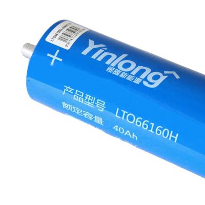 China Folklifts Cylinder Lithium Titanate Battery Yinlong LTO 66160 Low Temperature Yinlong LTO 66160 Lithium Titanate 35Ah Electric Battery Cell for sale