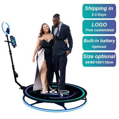 China 360 Auto Photo Booth DHL Delivery 360 Photo Booth Machine Fast Spinner Photo Booth Camera Rotating Selfie Rotation Degree For Live Streaming for sale