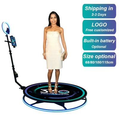 China 360 Photo Booth Portable Video Slow Motion Rotating Selfie Platform Rotation 360 Degree Magic Photo Booth Photobooth 4 People With Software for sale