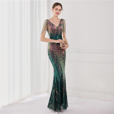 China High Quality Dresses Sequins Evening Dresses Party Anti-static Elegant Ladies Long New Long For Women for sale