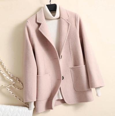 China Anti-wrinkle 2020 New Small Suit Wool Coats Women's Suit Regular Thin 100% Wool Double Faced Suit Coat for sale