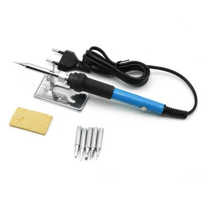 China Performance Regular Soldering Temperature Adjusting Electric Ceramic Core 60W European and American Standard Soldering Pen Heating Iron 110V/220v for sale