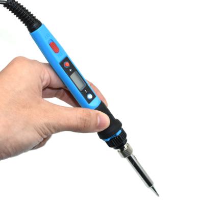 China NC Adjustable Plug Temperature EU UK Use 80W USA Smart Digital Display 3 Seconds Heating Rework Repair Electric Soldering Iron for sale