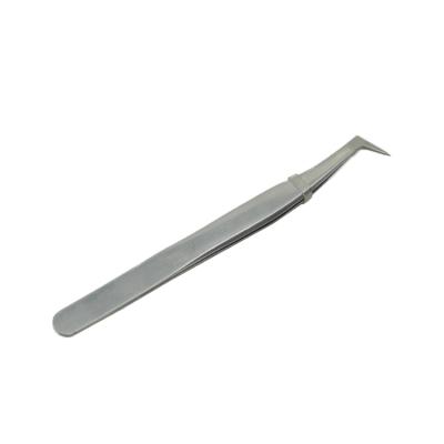 China Wholesale Silver Eagle Mouth Eagle Beak Tweezers Eyelash Tweezers Planting Eyelash for sale