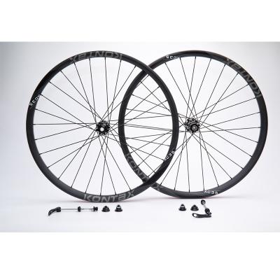 China Mountain Bikes Toray T700 Wheel Set Carbon Fiber KONTAX Bicycle Wheel 35mm Width U Shape 20mm Bicycle Wheelset for sale