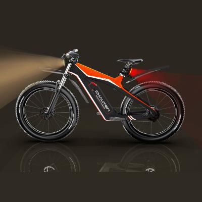 China Carbon Fiber Electric Mountainbike Electric Bicycle with Thumb Throttle and PAS System AIKEMA 1000w 48V Electronic Hybrid Bike for sale