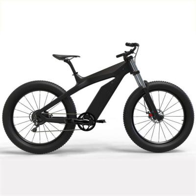 China Carbon Fiber 26 Inch 48v 1000w Fat Tire Carbon Fiber Ebike Hybrid Electric Fat Bike Motor Bike Electric Ebike Beach for sale