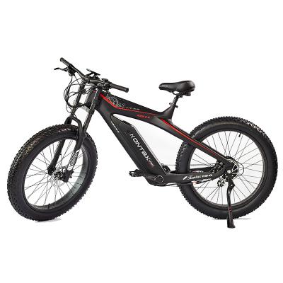 China Carbon Fiber Kontax Carbon Bike Cheap Price 1000w Motor 26 Inch Mountain Electric Bicycle With Customizable Color for sale