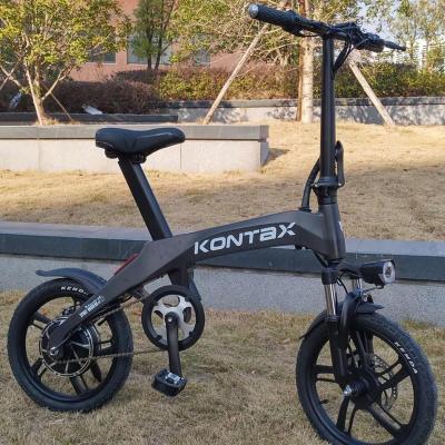 China Hot selling luxury 16 inch lithium-ion battery portable adult mini folding electric bike 32km/h for sale