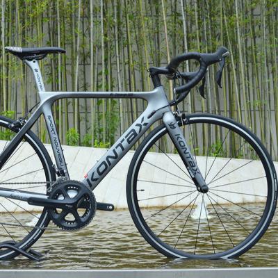 China OEM Street KONTAX Single Speed ​​Light Weight Full Carbon Fiber Road Bike for sale