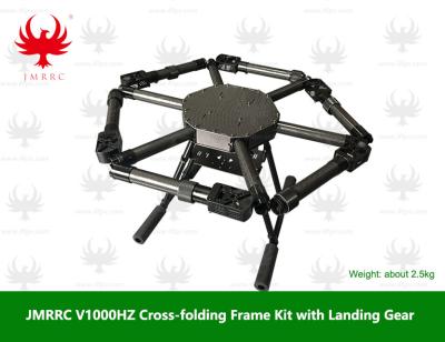 China Radio Control Toy JMRRC Hexacopter V1000HZ Carbon Fiber Frame Kit, Agriculture UAV Drone Frame Cross-Folding Body with Landing Gear for sale