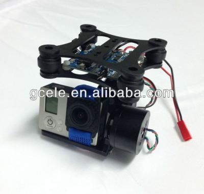 China RC Hobby 2 Axis Brushless Gimbal for GoPro 3 with 2pcs Gimbal Motors (With Control Board) for sale