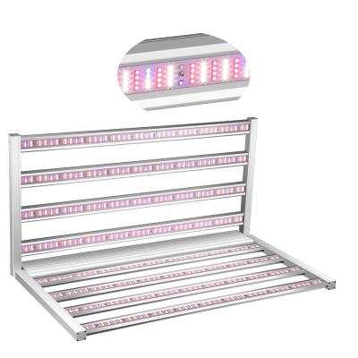 China Seed Starting WIFI LED Grow Light lm301b lm301h 660nm UV IR LED Grow Light 8-Bar Button Dimming Grow Light Fixture for sale