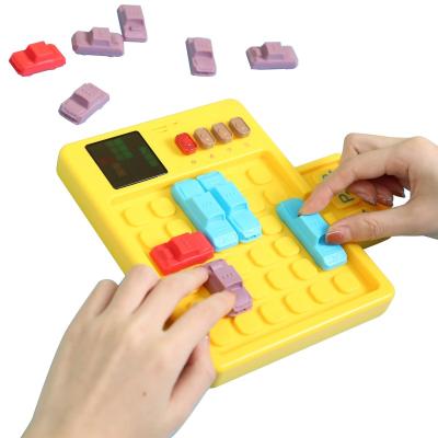 China Electric Slide Puzzles Brain Teasers Handheld Board Game Intelligence STEM Toys 23*23*5 for sale