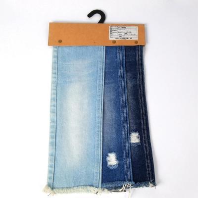 China Indigo Anti-Static Medium Organic Cotton 100% Elastic Denim Fabric for sale