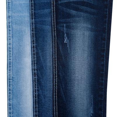 China Shrink-Resistant 10 Oz Cotton Polyester Spandex Recycled Woven Womens Jeans Fabrics for sale