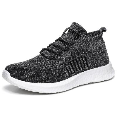 China Moq Anti-Slip 2 Pairs Breathable Popular Men's Flight Woven Sneakers New Style Casual Running Shoes for sale