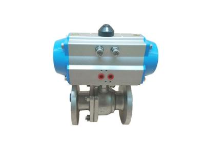 China 150LB Pneumatic Actuator Valve , CF8 Pneumatic Ball Valve for sale