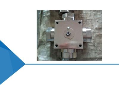 China Hochdruck-3/4 Zoll G-Faden-Vierwegskugelventil zu verkaufen