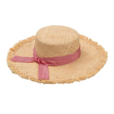 China JAKIJAYI High Quality Brand New Women's Eco-Friendly Straw Woven Hat Wholesale Women's Raffia Eco-Friendly Straw Hat for sale