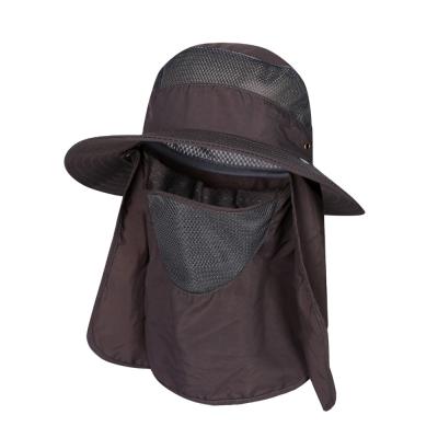 China BRAND UV Protection JAKIJAYI Outdoor Sun Hats With Face And Neck Cover For Woman Hunting Fishing Safari Hat for sale