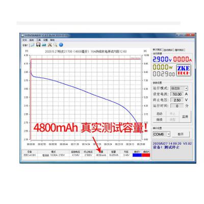 China Toys high capacity battery cell lithium ion 21700 4800mah 5000mah 3.6v 3.7v Tesla 4800mah 21700 battery for sale